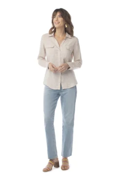 Synergy Organic Clothing True Blue Top - Chateau Gray