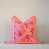Soil To Studio Teejan Linen Throw Pillow Cover - Bright Pink 2 Soil To Studio Teejan Linen Throw Pillow Cover - Bright Pink