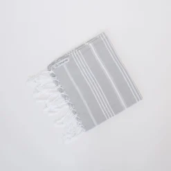 Amante Marketplace Home Goods Teleios Turkish Hand Towel - Gray