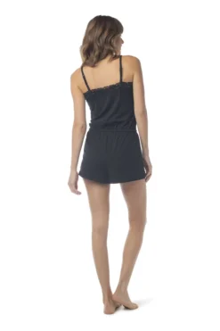 Synergy Organic Clothing Tencel Sleep Romper - Black