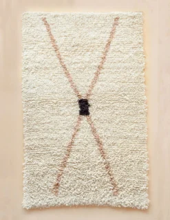 Territory Design Home Goods Exis Wool Shag Rug - Cream