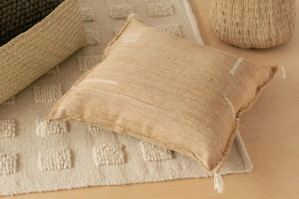 Territory Design Lines Throw Pillow Cover - Washed Black 4 Territory Design Lines Throw Pillow Cover - Washed Black