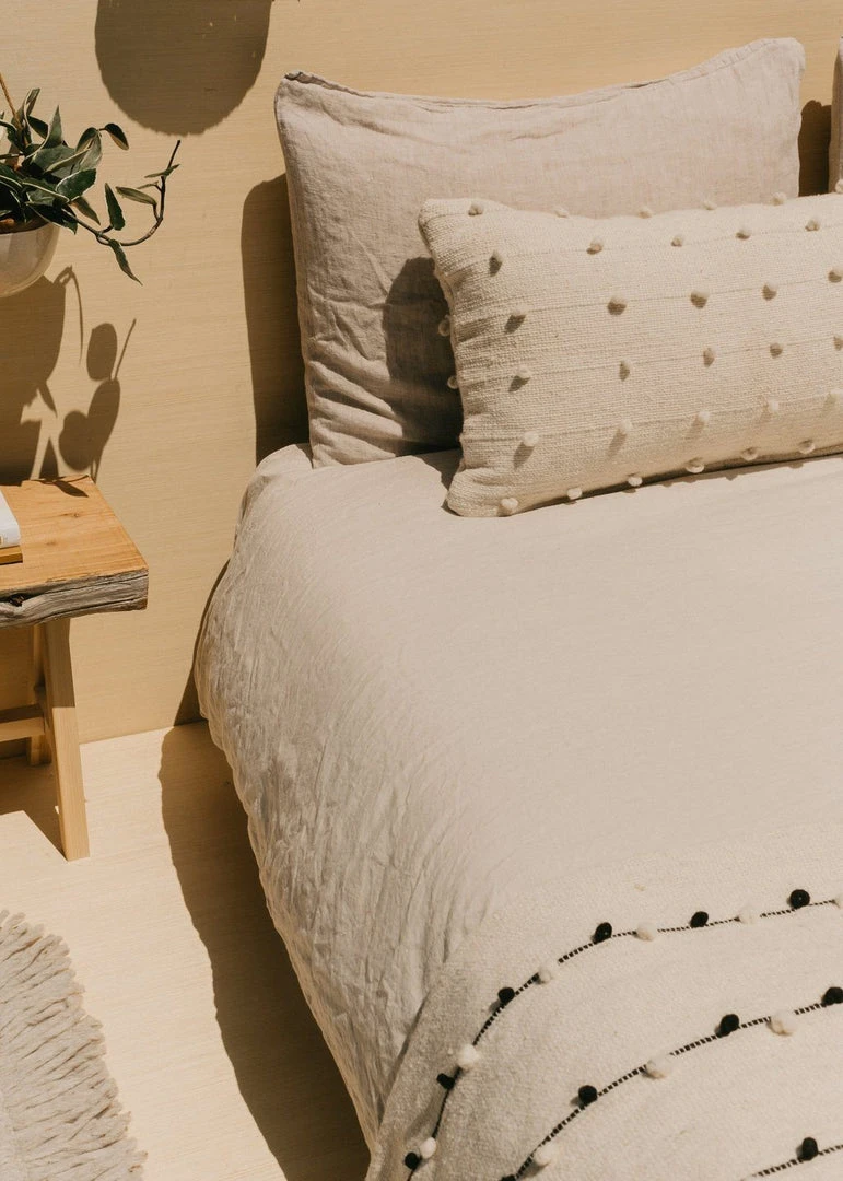 Territory Design Home Goods Loops Lumbar Throw Pillow Cover - Cream 9 Territory Design Home Goods Loops Lumbar Throw Pillow Cover - Cream