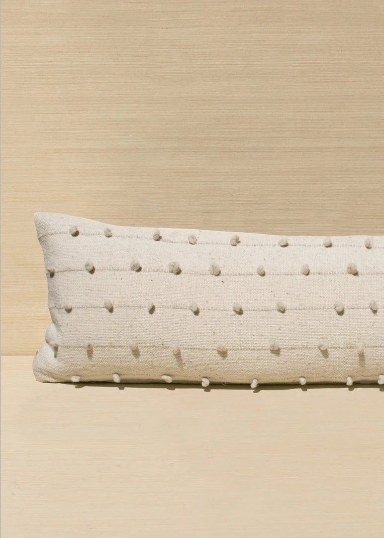 Territory Design Home Goods Loops Lumbar Throw Pillow Cover - Cream 7 Territory Design Home Goods Loops Lumbar Throw Pillow Cover - Cream