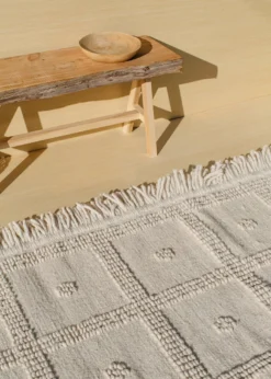 Territory Design Temo Wool Rug - Cream Home Goods 11 Territory Design Temo Wool Rug - Cream Home Goods