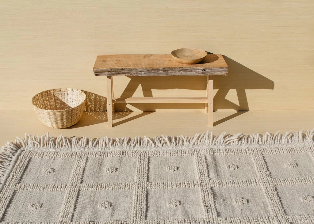 Territory Design Temo Wool Rug - Cream Home Goods 4 Territory Design Temo Wool Rug - Cream Home Goods