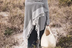 Territory Design Tunisian Beach / Bath Towel - Black Home Goods