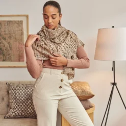 Studio Variously Tesu Black Silk Scarf Accessories