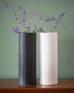 The Bright Angle Bloom Porcelain Vase - Smoke Gray 9 The Bright Angle Bloom Porcelain Vase - Smoke Gray