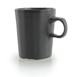The Bright Angle Porcelain Doubleshot Espresso Cup - Mica Black Home Goods
