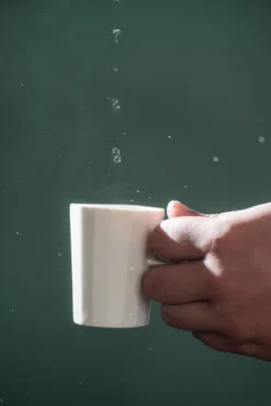 The Bright Angle Porcelain Doubleshot Espresso Cup - Rosemary Green Home Goods