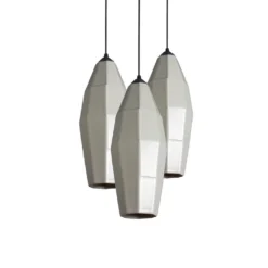 The Bright Angle Lighting Extension 2 Porcelain Pendant Light Cluster