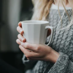 The Bright Angle Monday Porcelain Mug - Mica Black