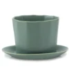 The Bright Angle Home Goods Native Porcelain Planter - Rosemary Green