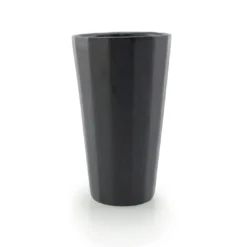 The Bright Angle Porcelain Pint Cup - Mica Black Home Goods