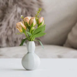 The Bright Angle Home Goods Sprout Bud Porcelain Vase - Silk White 8 The Bright Angle Home Goods Sprout Bud Porcelain Vase - Silk White