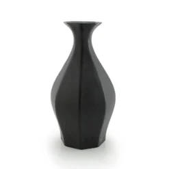 The Bright Angle Table Vase - Mica Black Home Goods