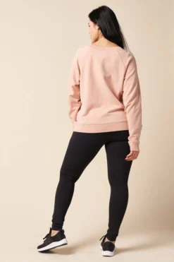 The Standard Stitch College Sweatshirt - Pale Pink
