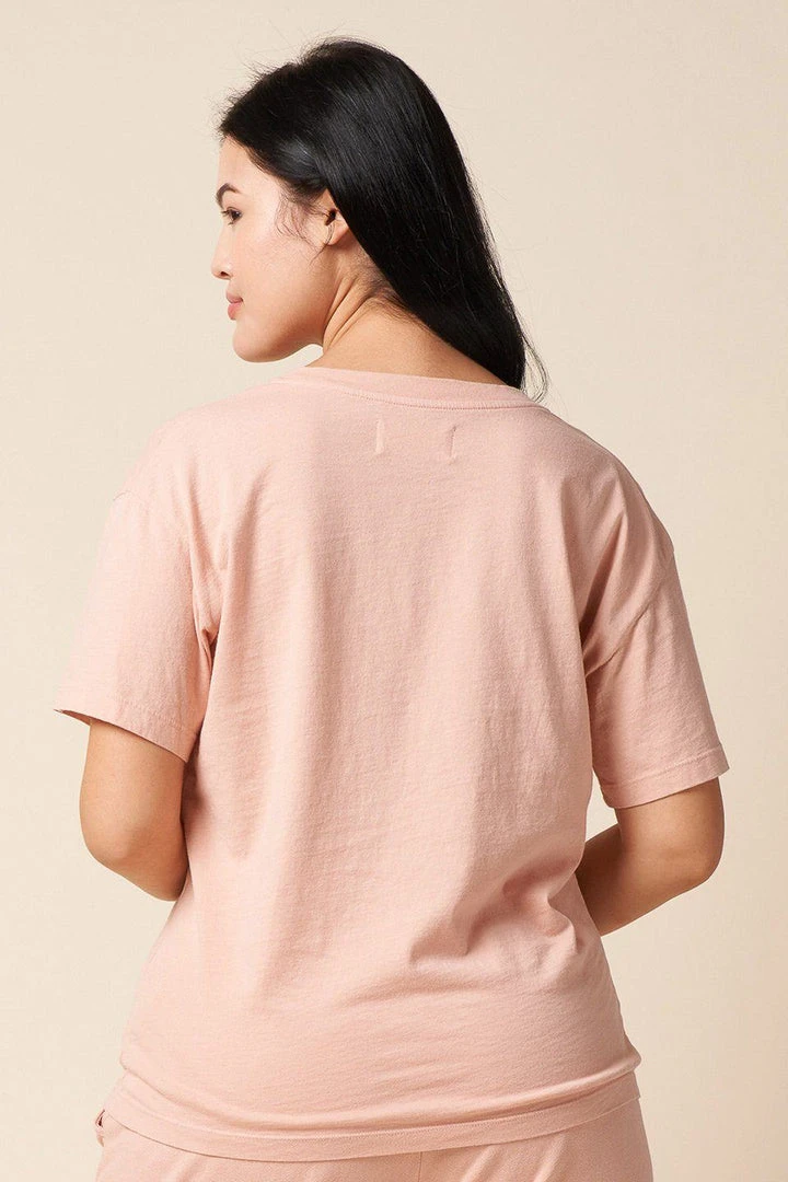 The Standard Stitch Clothing Relaxed V - Pale Pink 4 The Standard Stitch Clothing Relaxed V - Pale Pink