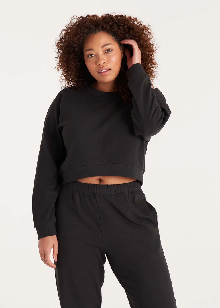 The Standard Stitch French Terry Crop Sweatshirt 5 The Standard Stitch French Terry Crop Sweatshirt