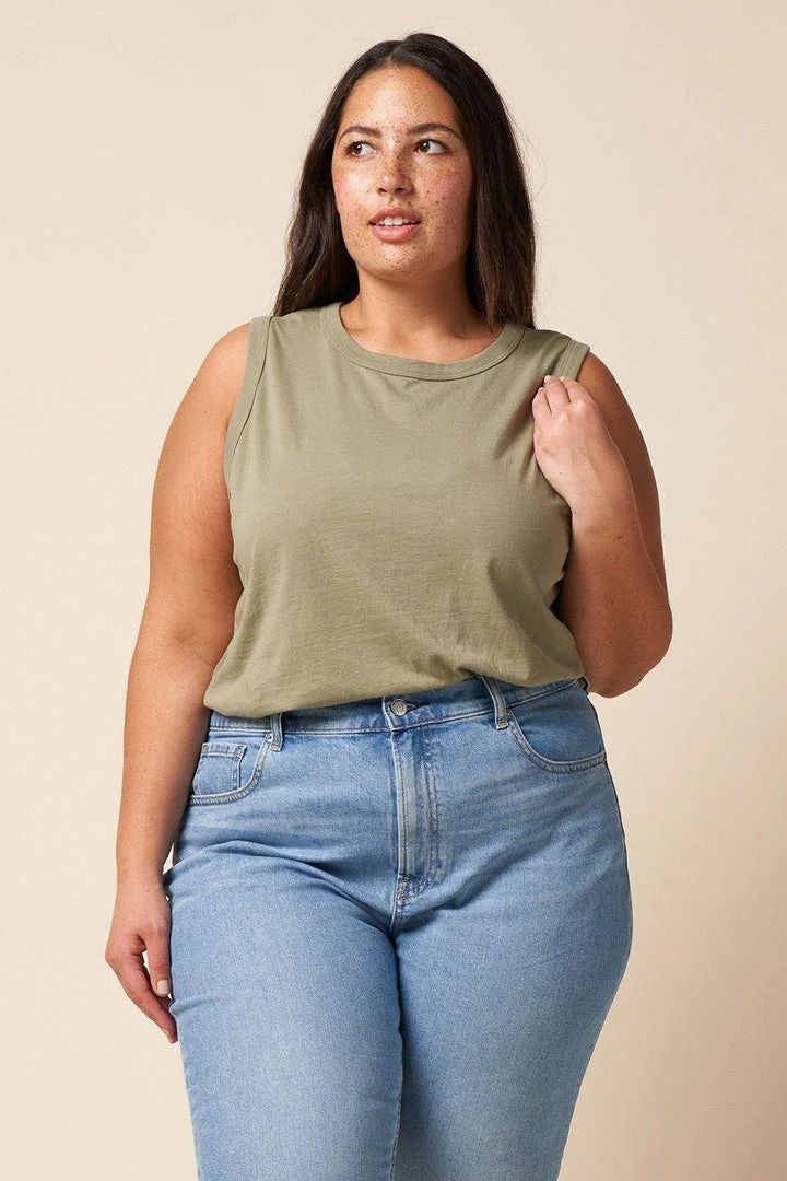 The Standard Stitch Made In USA Vintage Tank - Sage 3 The Standard Stitch Made In USA Vintage Tank - Sage