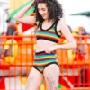 Thunderpants USA Rainbow Stripe Bralette