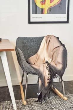 Studio Variously Home Goods Toast Merino Throw Blanket