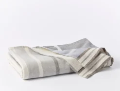 Coyuchi Tomales Beach Towel - Shadow / Indigo