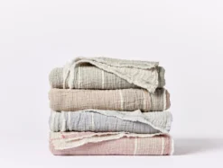 Coyuchi Topanga Matelasse Throw Blanket Home Goods
