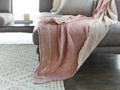 Coyuchi Topanga Matelasse Throw Blanket Home Goods