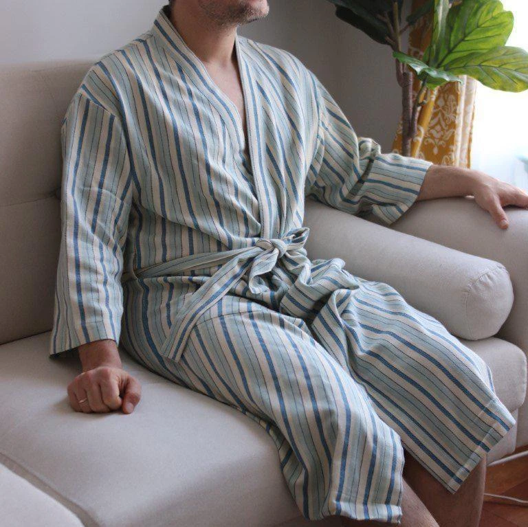 Anatolico Sky Unisex Turkish Robe Home Goods 4 Anatolico Sky Unisex Turkish Robe Home Goods