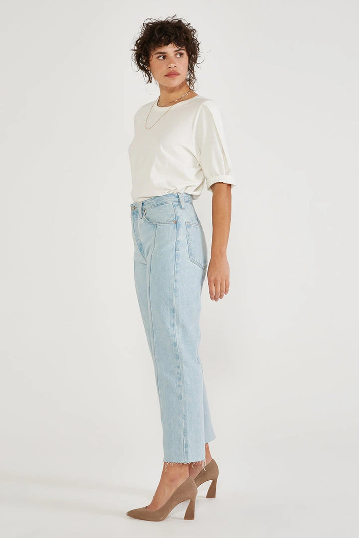 ÉTICA Tyler Seamed Crop Jeans - Sea Breeze 4 ÉTICA Tyler Seamed Crop Jeans - Sea Breeze