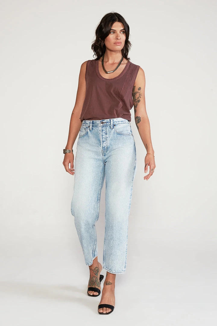 ÉTICA New Arrivals Tyler Vintage Straight Crop Jeans - Pebble Beach 4 ÉTICA New Arrivals Tyler Vintage Straight Crop Jeans - Pebble Beach