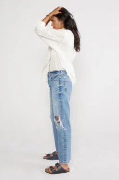 ÉTICA Tyler Vintage Straight Crop Jeans - Sandstorm New Arrivals