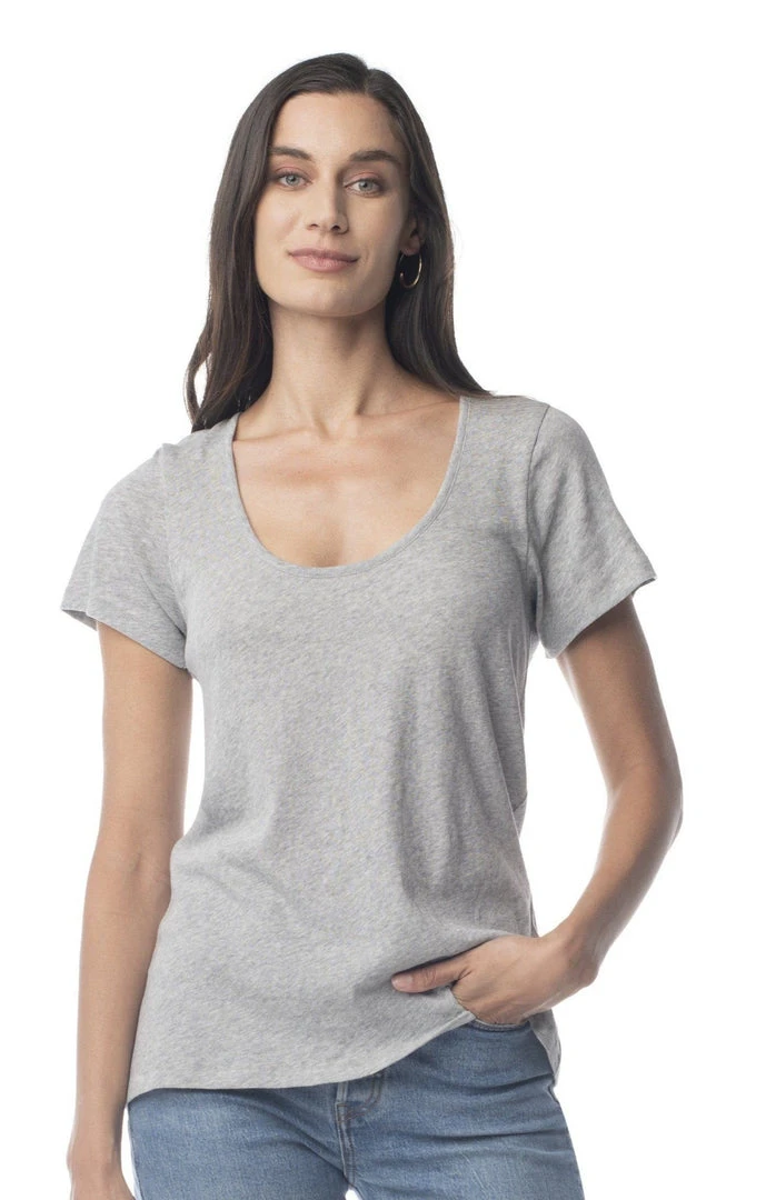 Synergy Organic Clothing Ultimate Tee - Heather Gray 3 Synergy Organic Clothing Ultimate Tee - Heather Gray