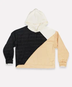 Anchal Patchwork Unisex Hoodie - Ivory Clothing