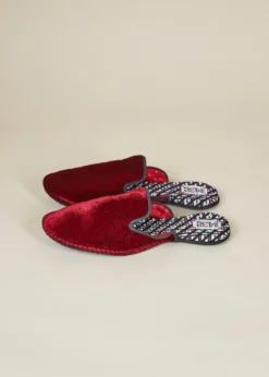 ONE432 Upcycled Velvet Unisex Slippers - Begum Scarlet Best Sellers 11 ONE432 Upcycled Velvet Unisex Slippers - Begum Scarlet Best Sellers