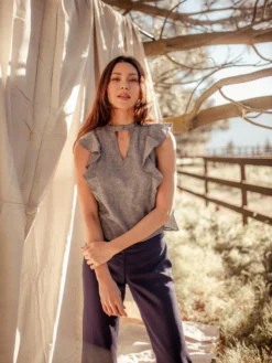 Valani Clothing Leang Hemp Top