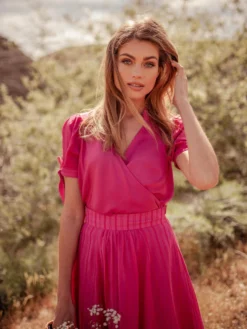 Valani Sitha Tencel Top - Lilac Rose