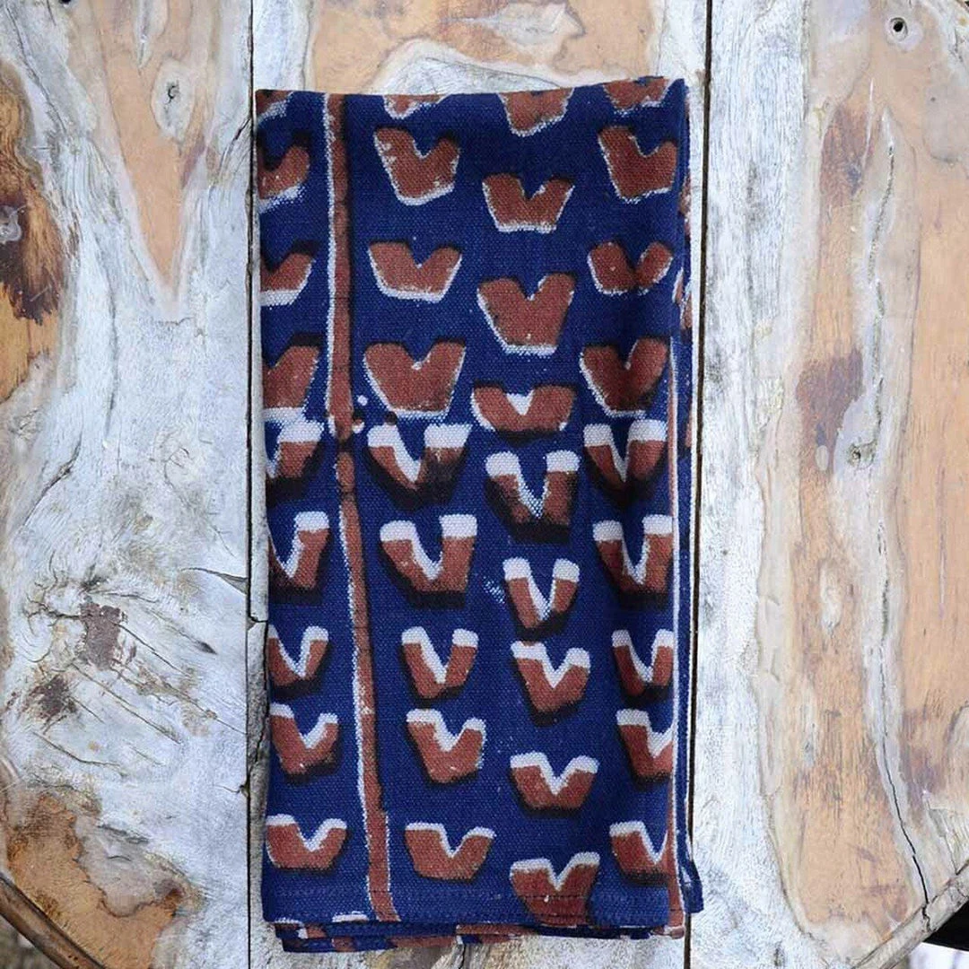 Ichcha Vera Blue Napkin Set 6 Ichcha Vera Blue Napkin Set