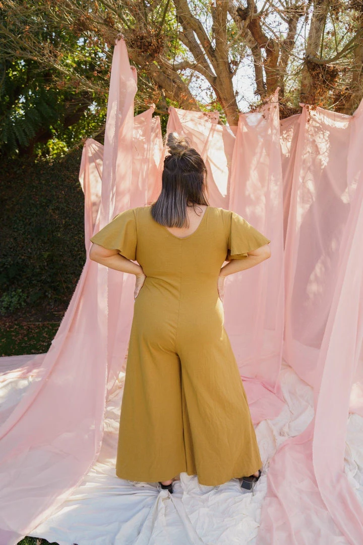 Mien Villa Flutter Sleeve Jumpsuit Clothing 7 Mien Villa Flutter Sleeve Jumpsuit Clothing