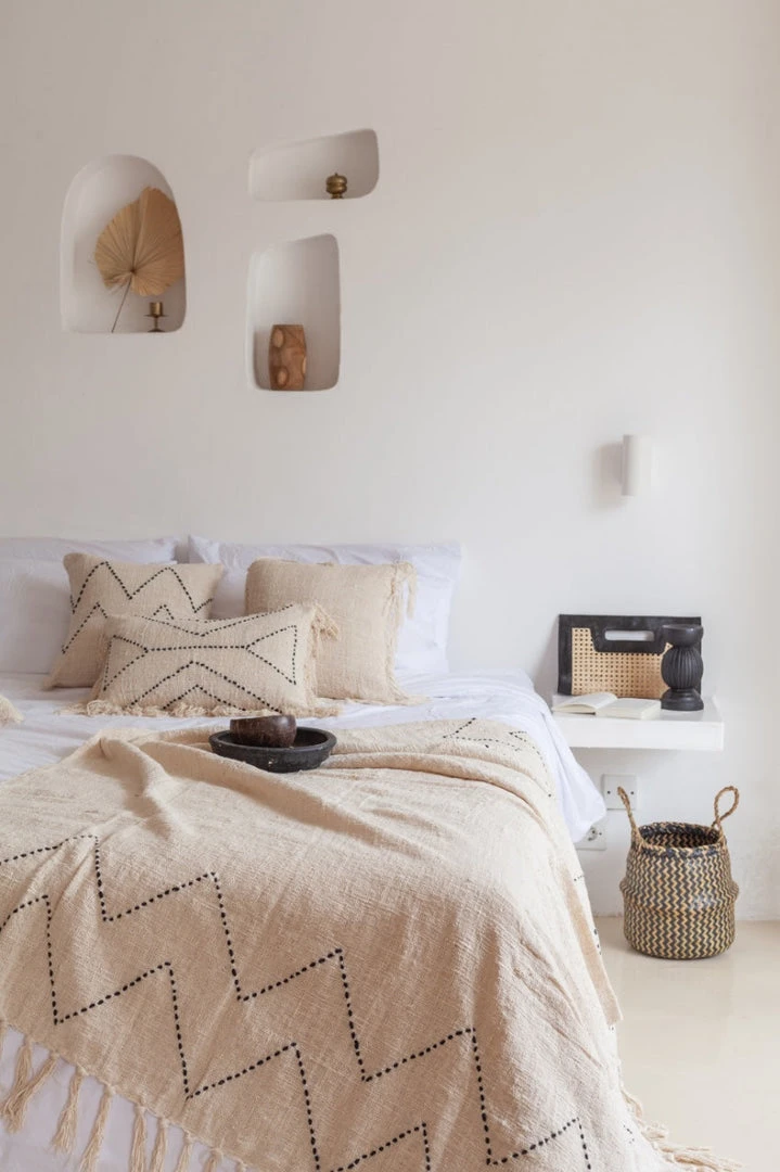 Village Thrive Black Zig Zag Blanket Home Goods 4 Village Thrive Black Zig Zag Blanket Home Goods