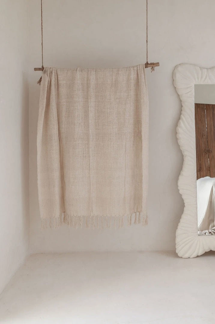 Village Thrive Natural Tone Throw Blanket 3 Village Thrive Natural Tone Throw Blanket