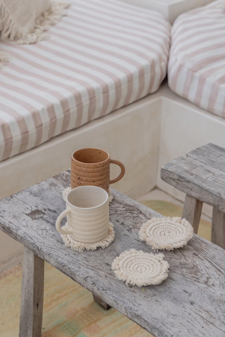 Village Thrive Mixed Macrame Coaster Set Home Goods 5 Village Thrive Mixed Macrame Coaster Set Home Goods