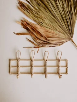 Village Thrive Nusa Rattan Wall Hooks