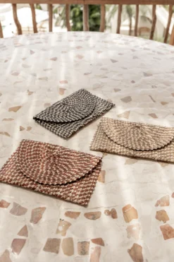 Village Thrive Ombre Rattan Clutch Bag Accessories