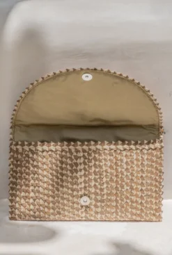 Village Thrive Ombre Rattan Clutch Bag Accessories