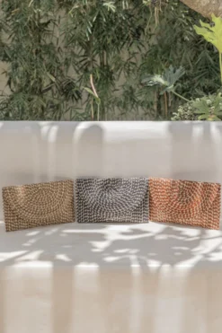 Village Thrive Ombre Rattan Clutch Bag Accessories