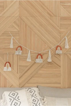 Village Thrive Home Goods Rainbow Macrame Garland