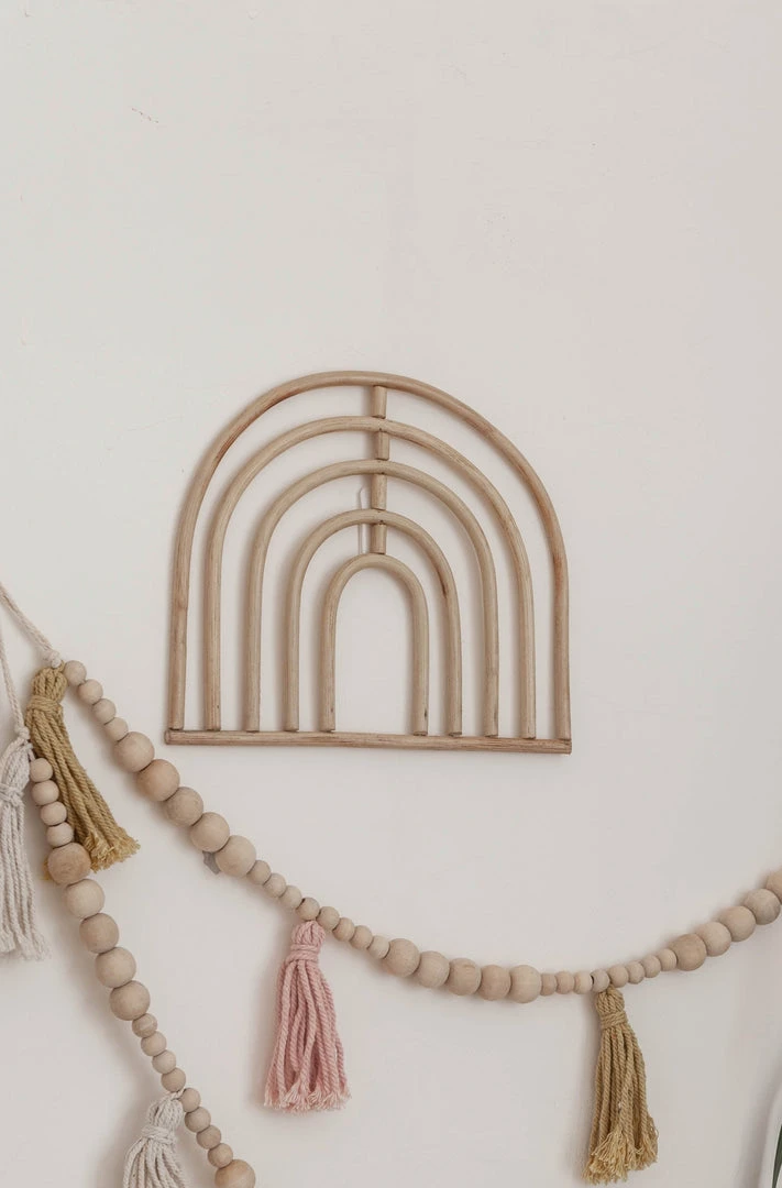 Village Thrive Rainbow Rattan Wall Decor Home Goods 3 Village Thrive Rainbow Rattan Wall Decor Home Goods